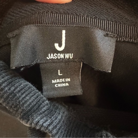 Jason Wu Hooded Mixed Media Hooded sweatshirt - Picture 5 of 8